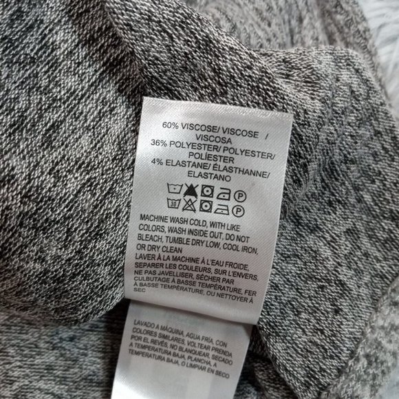 Lucky Brand Womens Sweater Gray S Marled V Neck Split Hem Lightweight Small - Picture 8 of 9